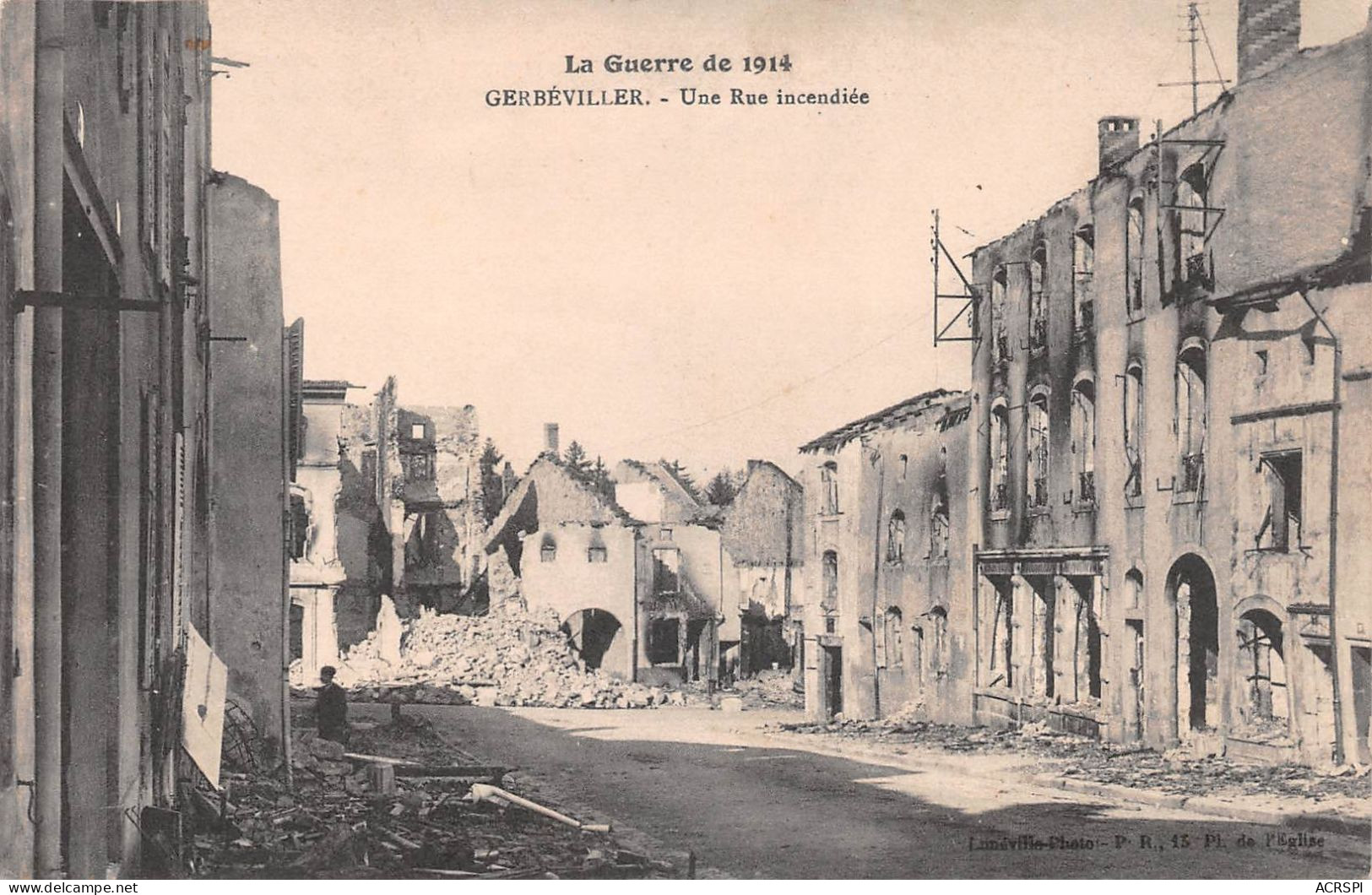 54  Gerbeviller La Martyre  Faubourgs De Rambervillers Une Rue  Guerre De 1914-15     (Scan R/V) N°   36    \MR8032 - Gerbeviller