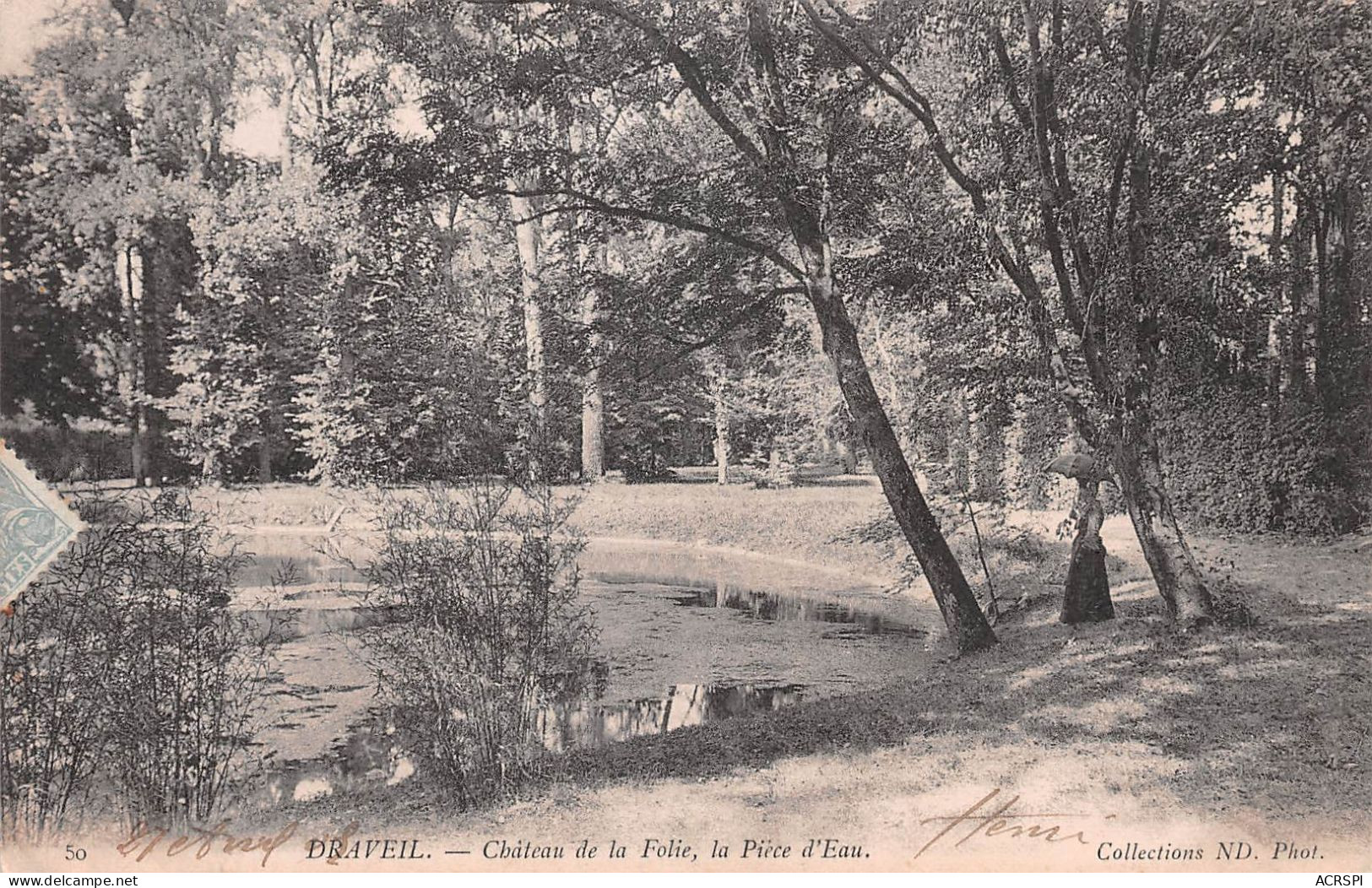 91 DRAVEIL  Chateau De La Folie La Pièce D'eau     (Scan R/V) N°   38   \MR8031 - Draveil