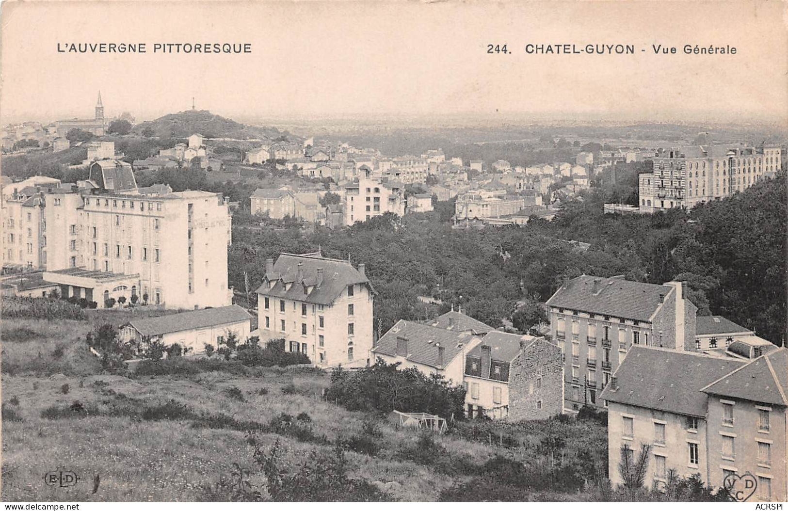 63   Châtel-Guyon  Vue  Panoramique  D'ensemble         (Scan R/V) N°   47    \MR8030 - Châtel-Guyon