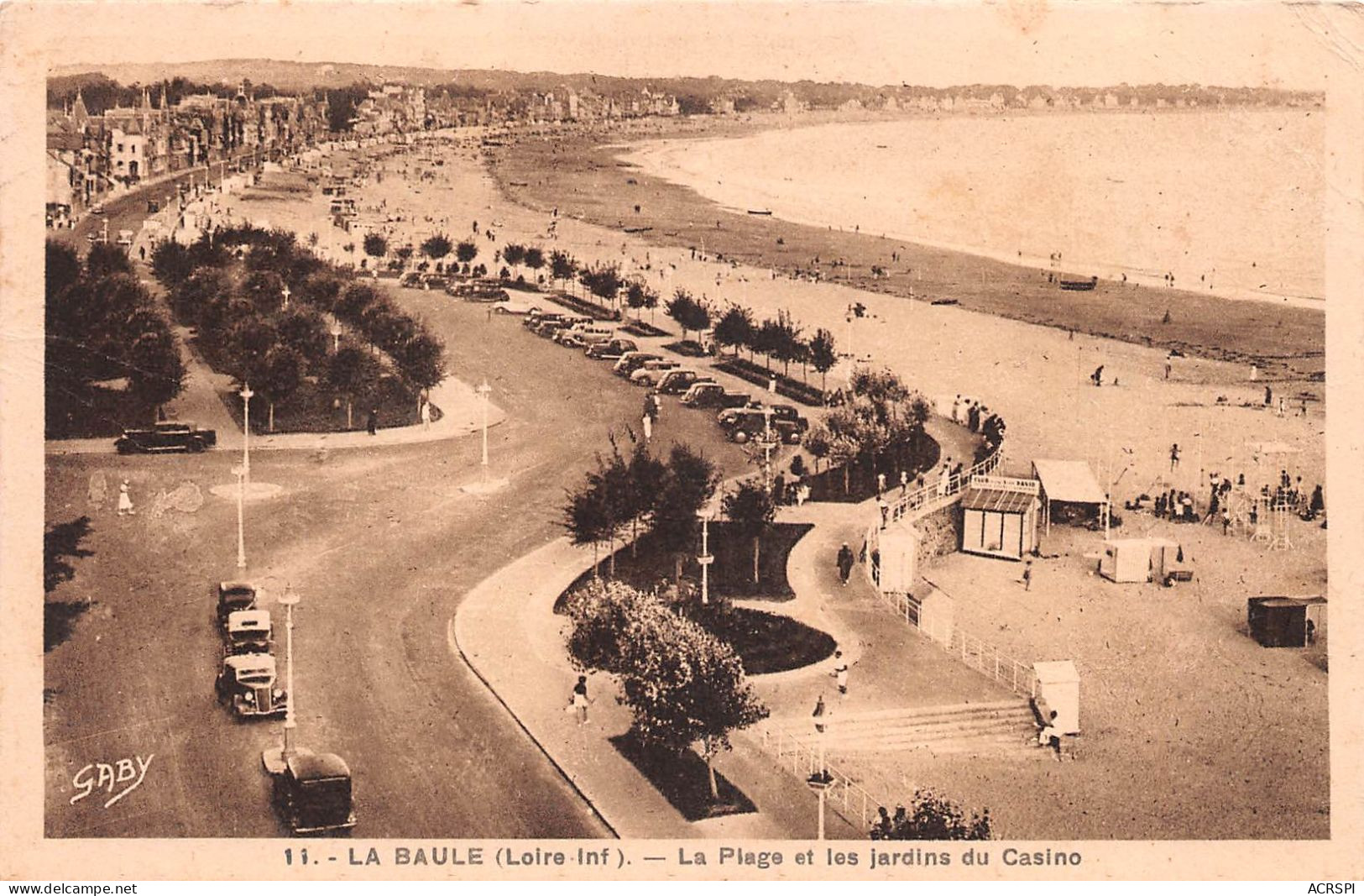 44    LA BAULE ESCOUBLAC   La Plage Et Les Jardins Du Casino  (Scan R/V) N°   26   \MR8028 - La Baule-Escoublac