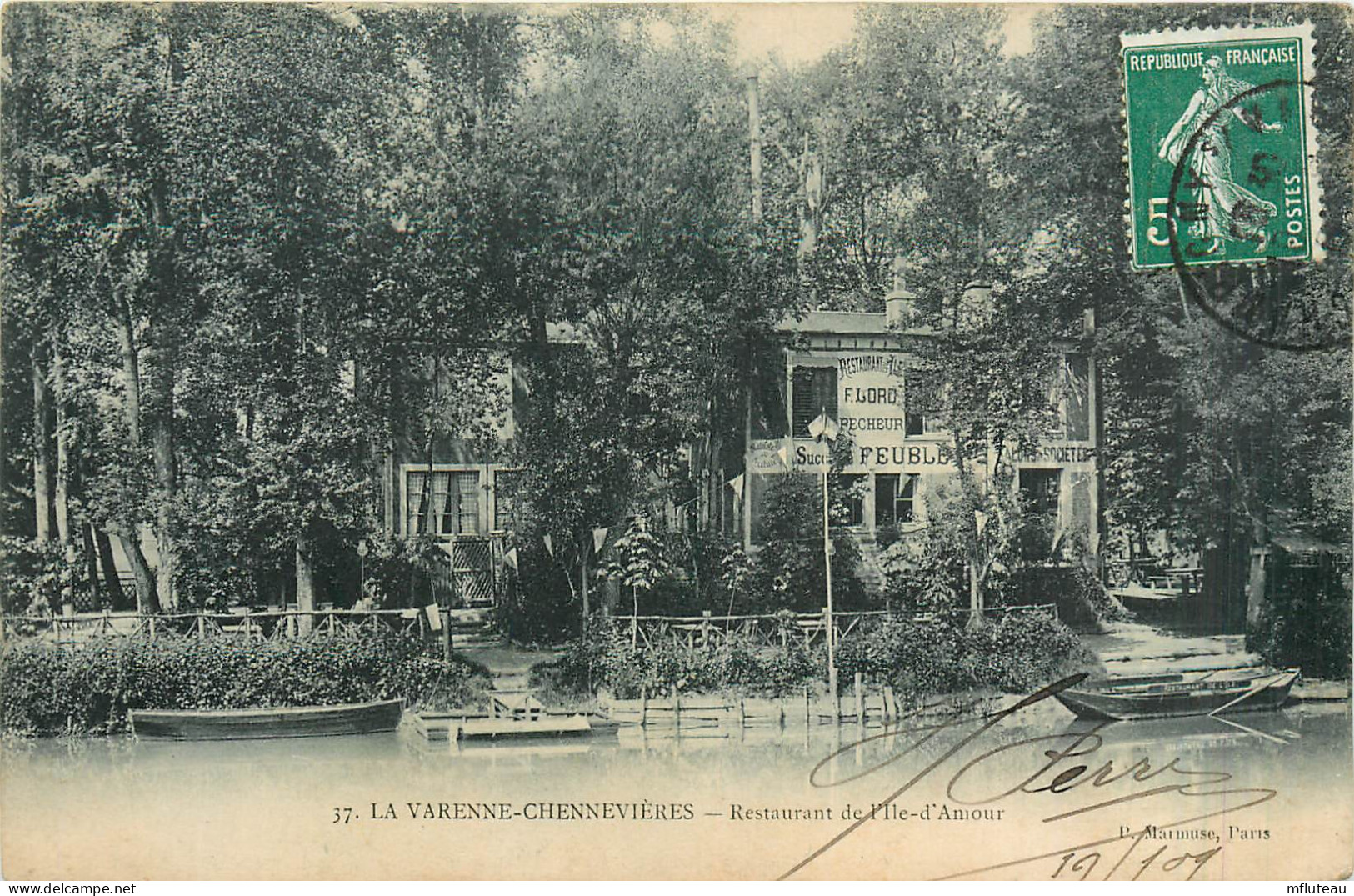 94* LA VARENNE  CHENNEVIERES  Restaurant De L Ile D Amour   RL29,1021 - Chennevieres Sur Marne