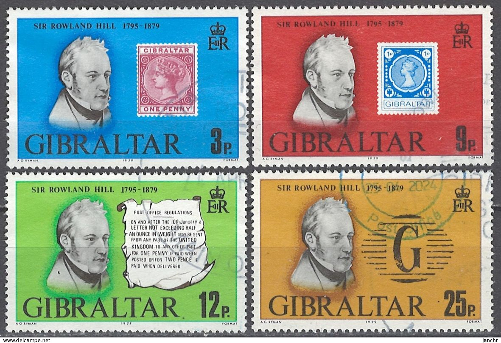Gibraltar 1979. Mi.Nr. 387-390, Used O - Gibilterra