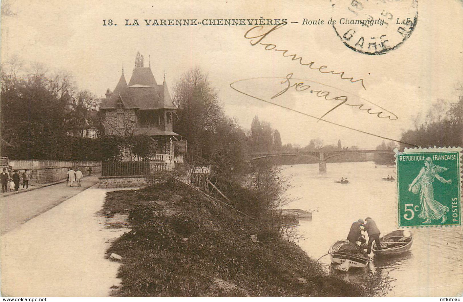 94* LA VARENNE  CHENNEVIERES   Route De Champigny  RL29,0926 - Chennevieres Sur Marne