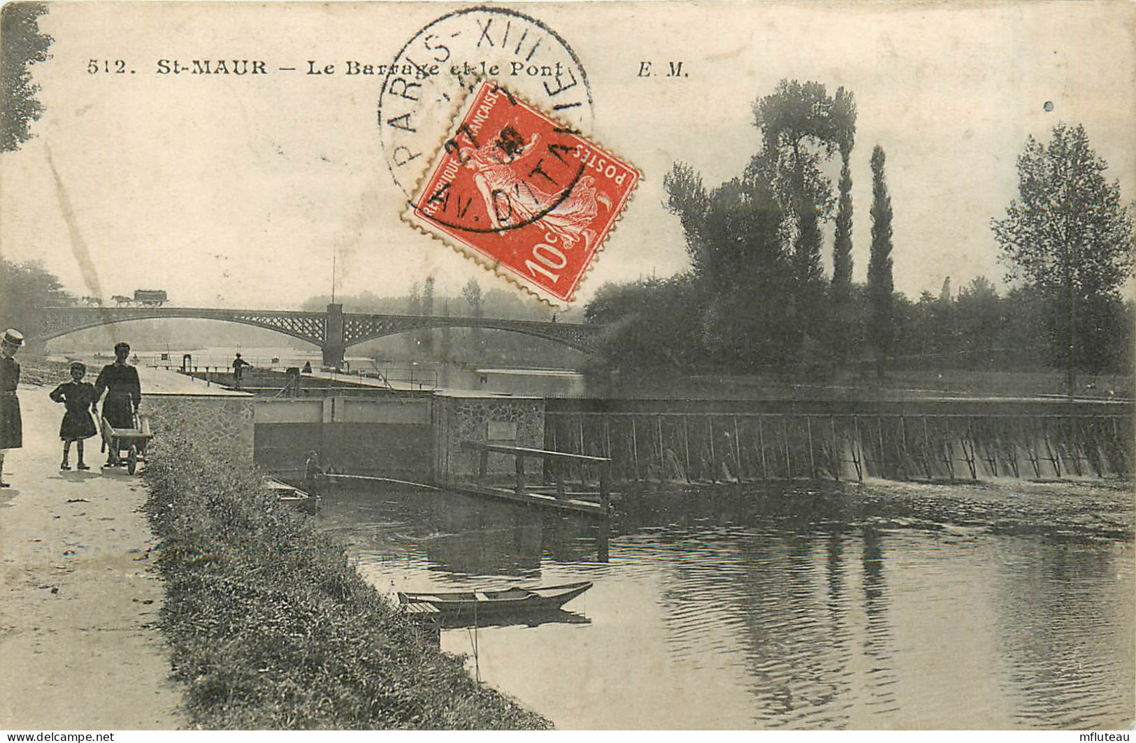 94* ST MAUR   Le Barrage Et Le Pont     RL29,0695 - Saint Maur Des Fosses