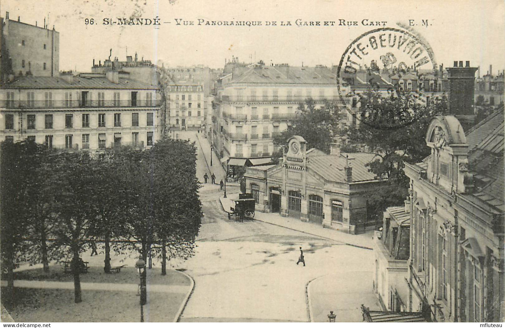 94* ST MANDE   La Gare Et Rue Cart      RL29,0538 - Saint Mande