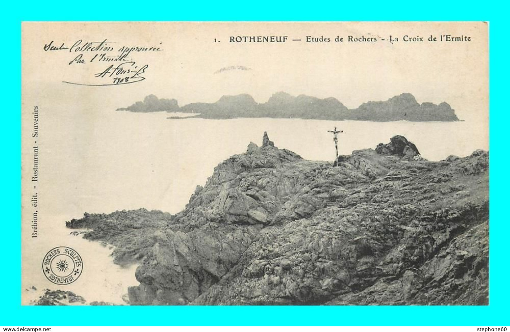 A896 / 057 35 - ROTHENEUF Etudes De Rochers Croix De L'Ermite - Rotheneuf