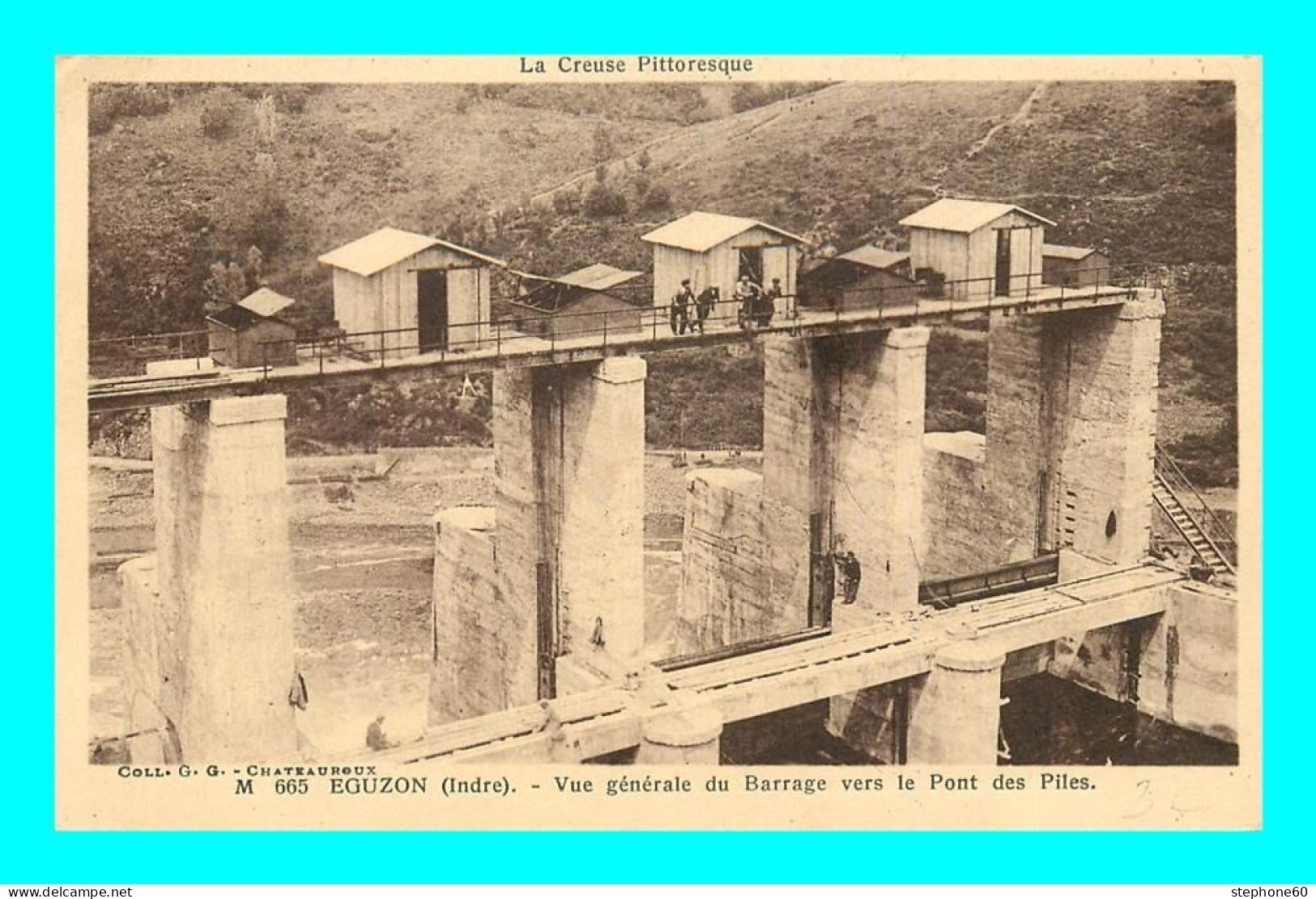 A898 / 337 36 - EGUZON Vue Generale Du Barrage Vers Le Pont Des Piles - Autres & Non Classés