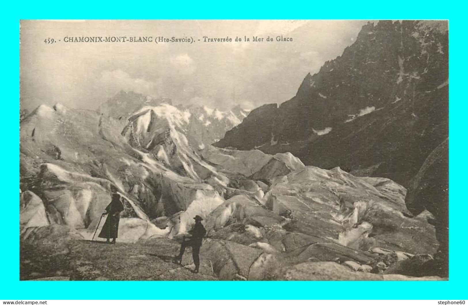 A898 / 153 74 - CHAMONIX Mont Blanc Traversée De La Mer De Glace - Chamonix-Mont-Blanc