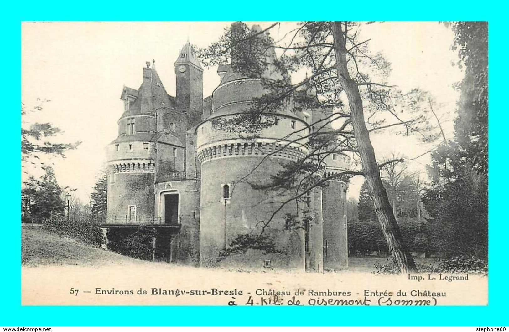 A897 / 303 80 - Env Blangy Sur Bresle Chateau De Rambures Entrée Du Chateau - Autres & Non Classés