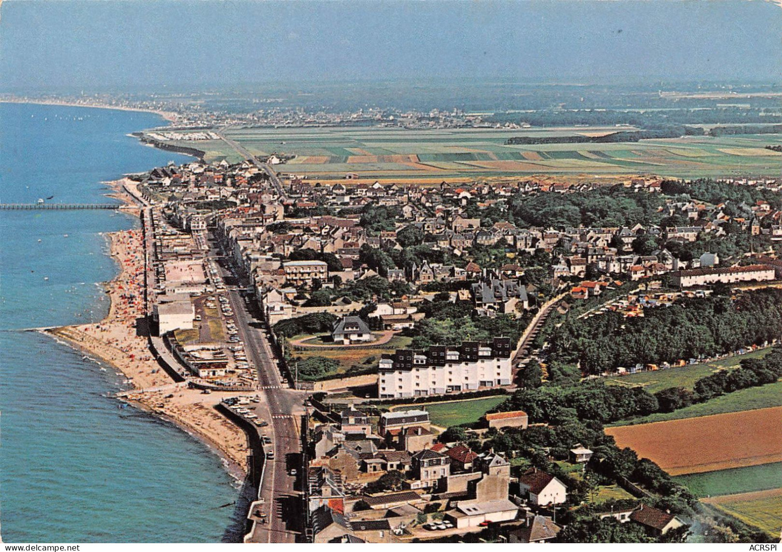 14  LUC SUR MER Vue Aérienne Plage Et Camping      (Scan R/V) N°    40   \MR8044 - Luc Sur Mer