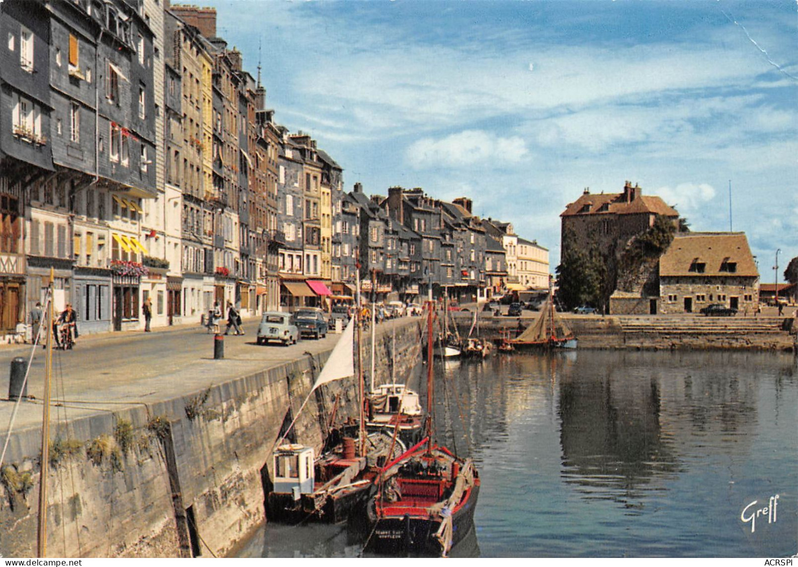 14 HONFLEUR    Le Vieux Bassin   Quai Sainte Catherine  éd GREFF  (Scan R/V) N°  44   \MR8043 - Honfleur