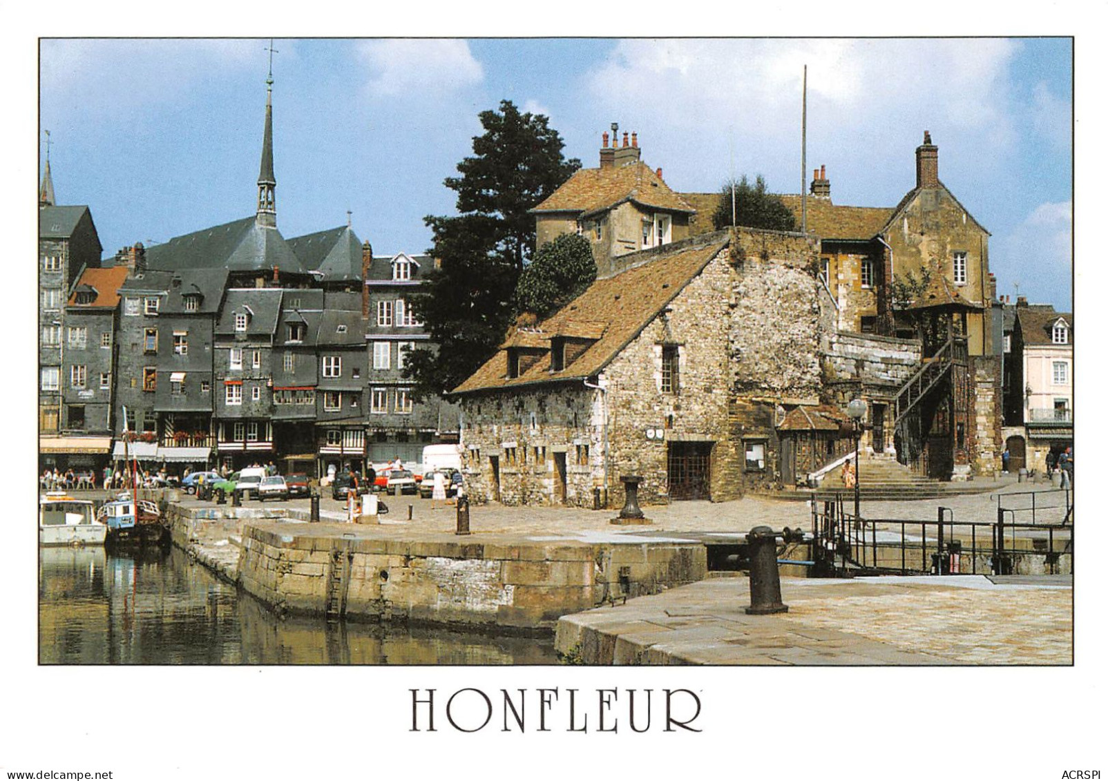 14 HONFLEUR    Vieux Bassin L'écluse Et La Capitainerie    (Scan R/V) N°   25   \MR8043 - Honfleur