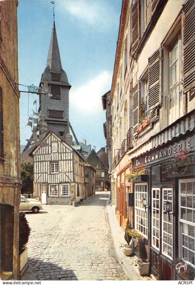 14 HONFLEUR   Le Clocher De L'église Ste Catherine  Et Vieille Rue  édition GREFF        (Scan R/V) N°   7   \MR8043 - Honfleur