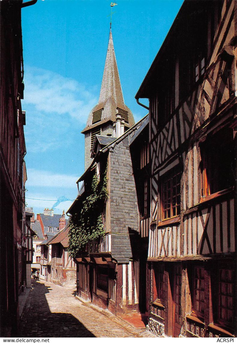 14 HONFLEUR   Le Clocher De L'église Ste Catherine  Et Vieille Rue  édition Artaud        (Scan R/V) N°   6   \MR8043 - Honfleur