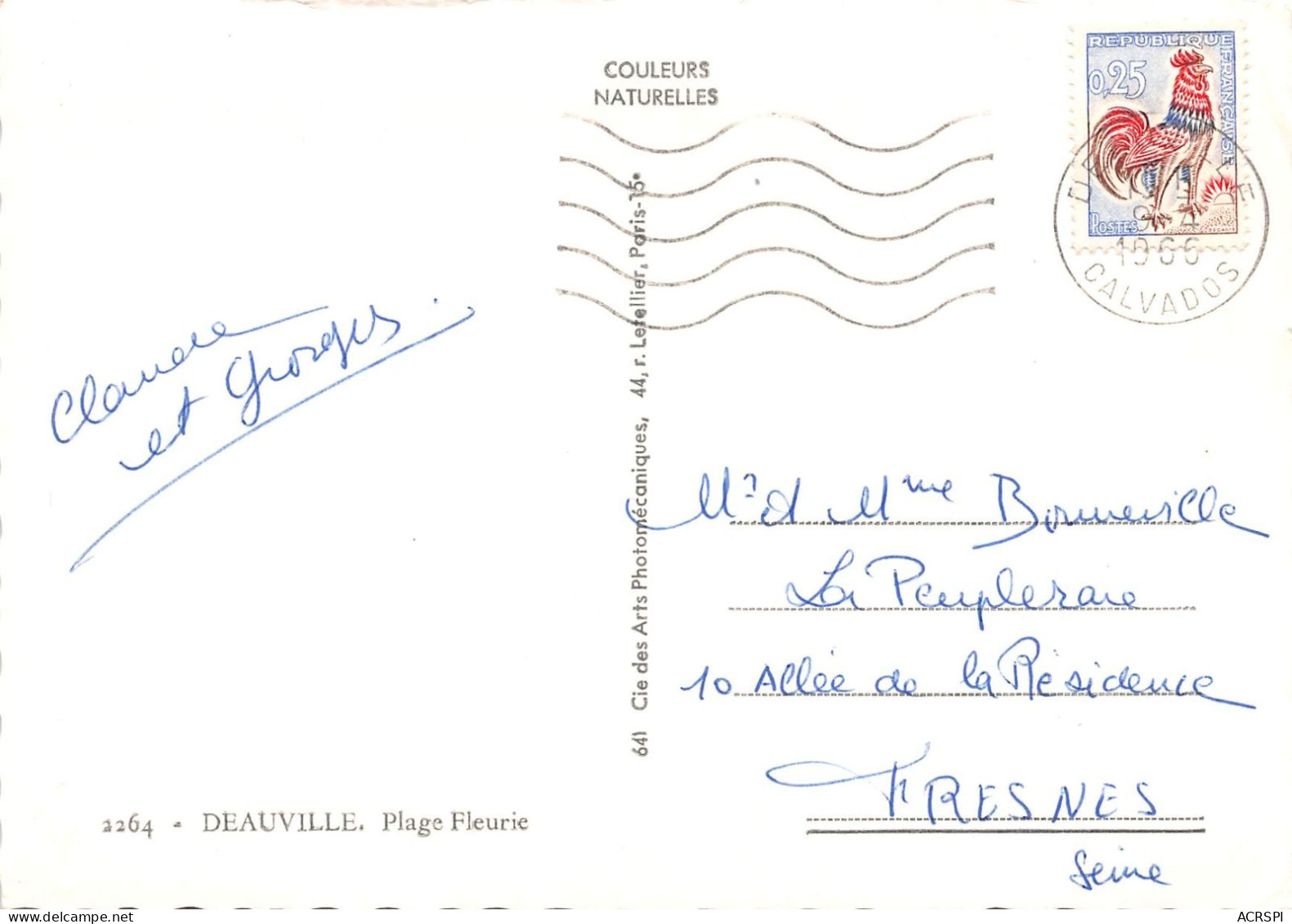 14  DEAUVILLE   Télégramme   Souvenir    (Scan R/V) N°   56   \MR8041 - Deauville