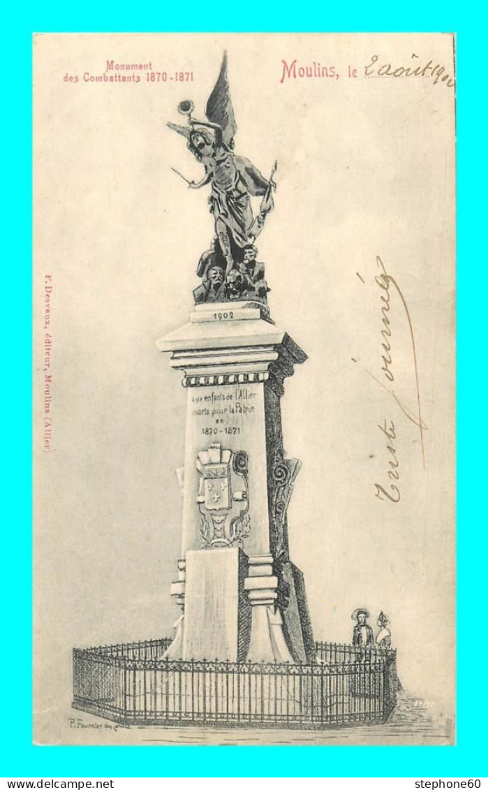 A894 / 403 03 - MOULINS Monument Des Combatants 1870 - 1871 - Moulins
