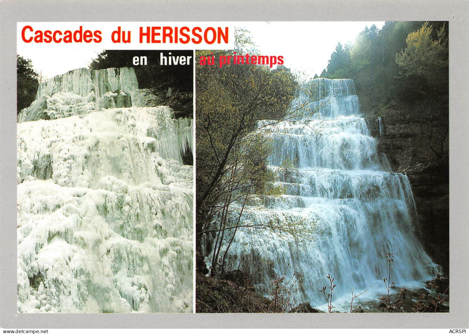 39  Cascade Du Herisson En Hiver Et Au Printemps     (Scan R/V) N°     63    \MR8038 - Poligny