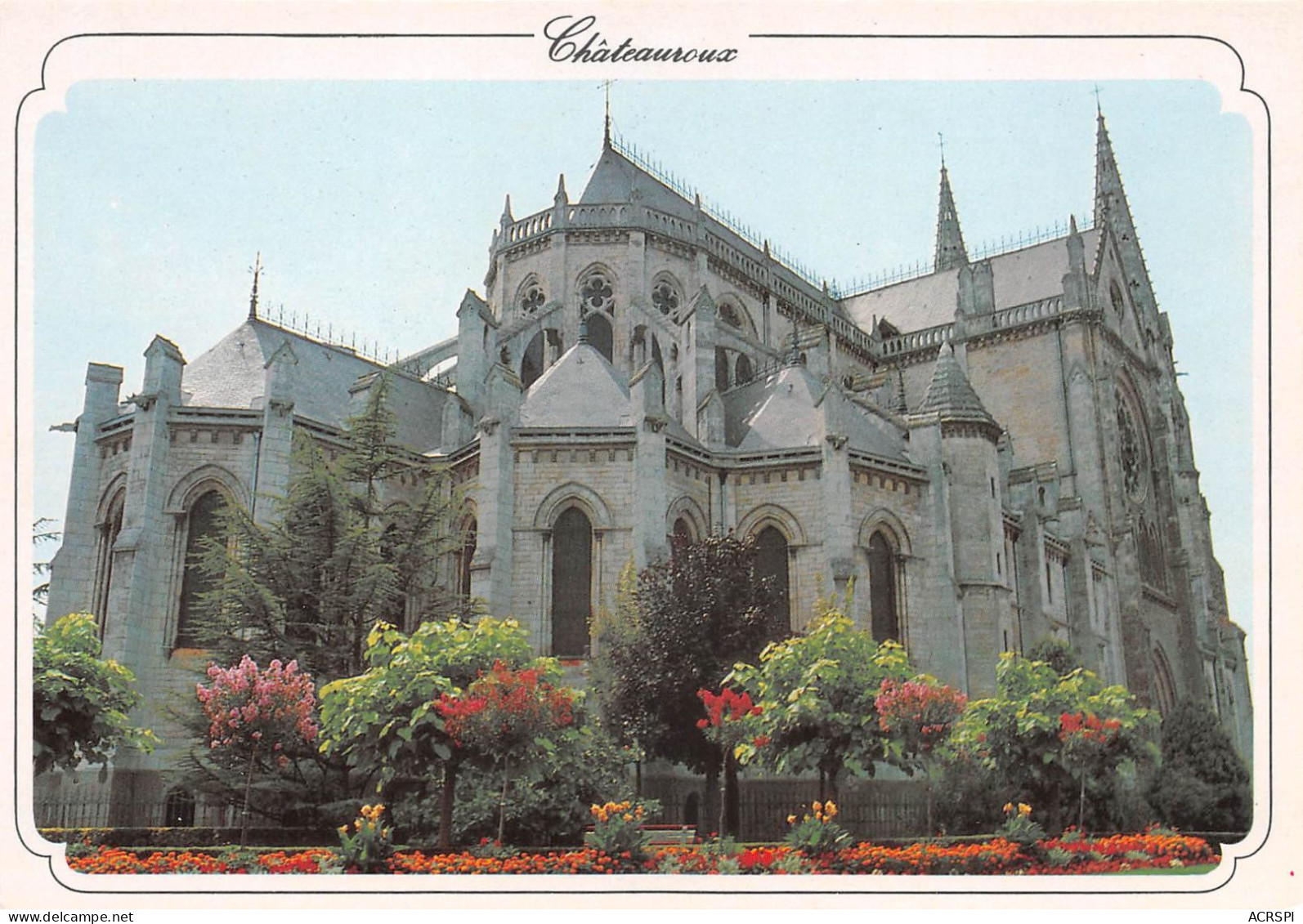36  CHATEAUROUX  L'église Saint-André L'abside        (Scan R/V) N°      17       \MR8037 - Chateauroux