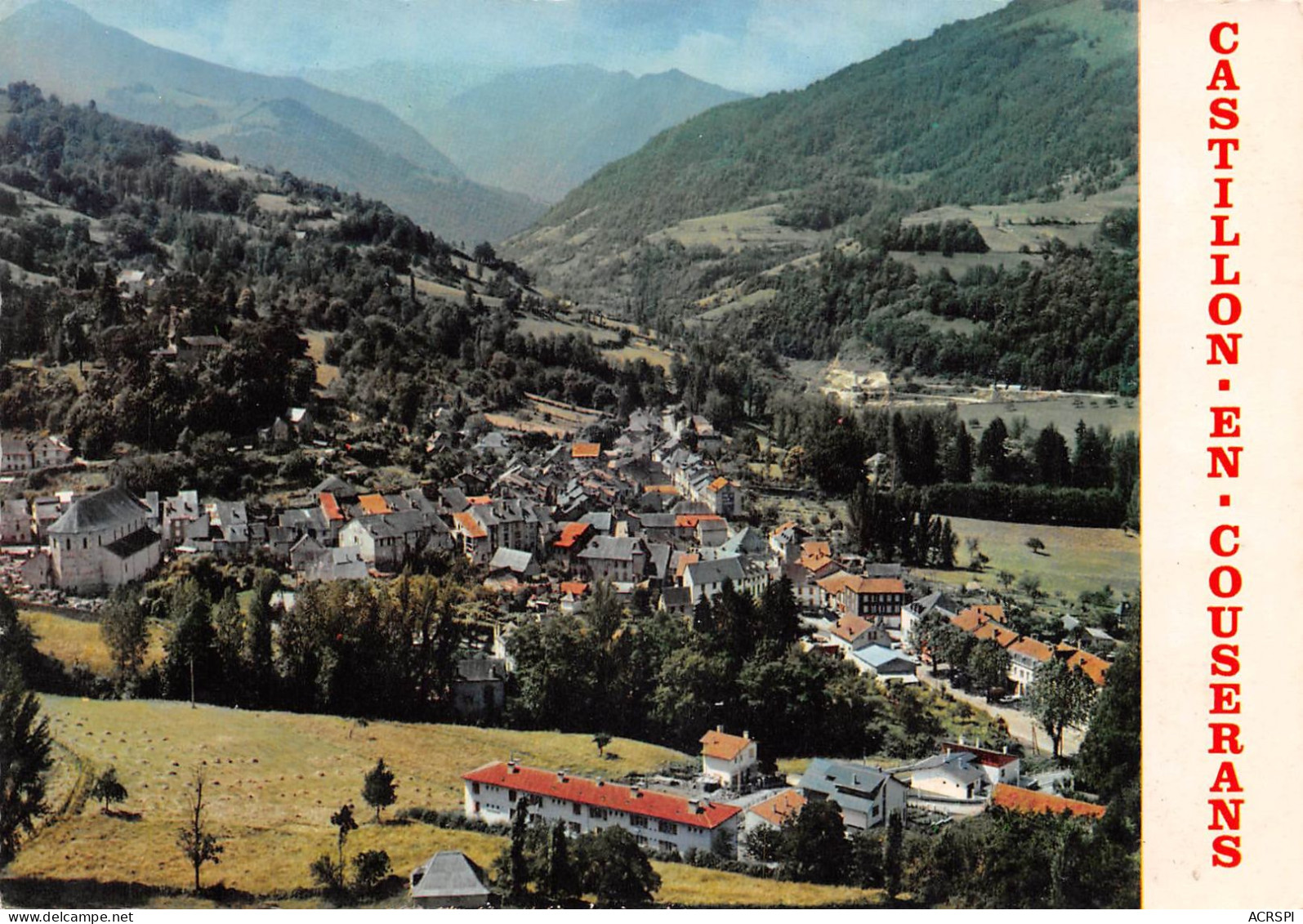 09   Castillon-en-Couserans  Vue Générale Aérienne Panoramique   (Scan R/V) N°    28     \MR8036 - Ax Les Thermes