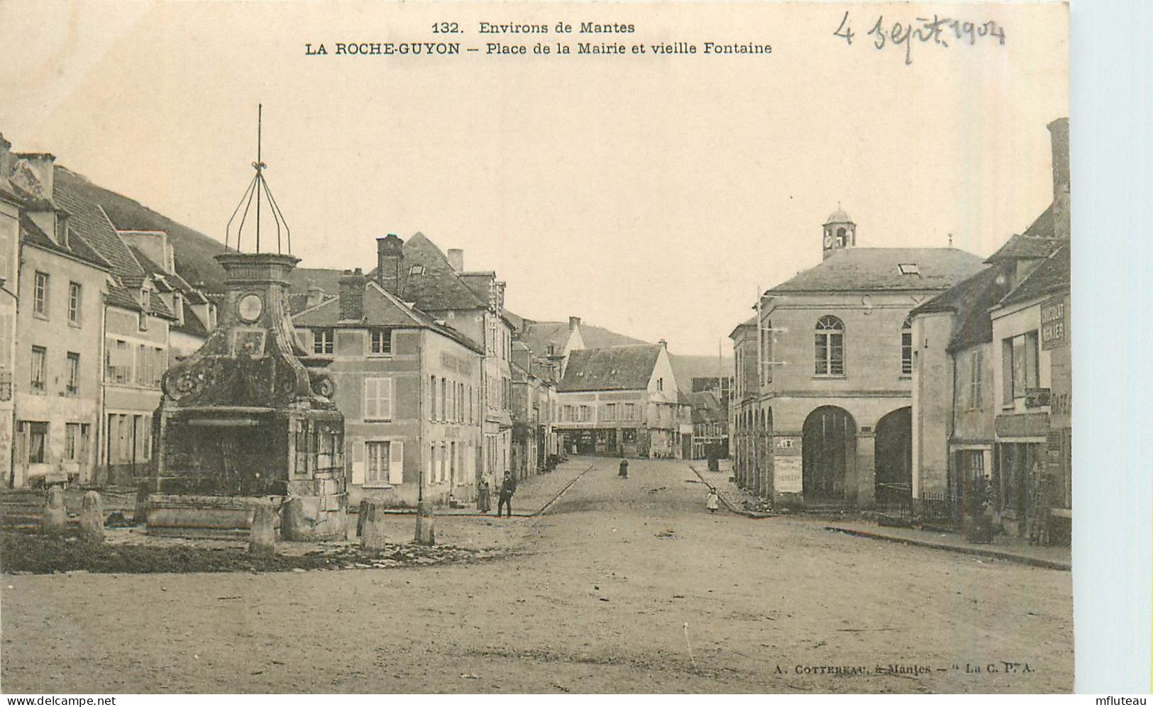 95* LA ROCHE GUYON  Place De La Mairie – Fontaine      RL29,1553 - La Roche Guyon