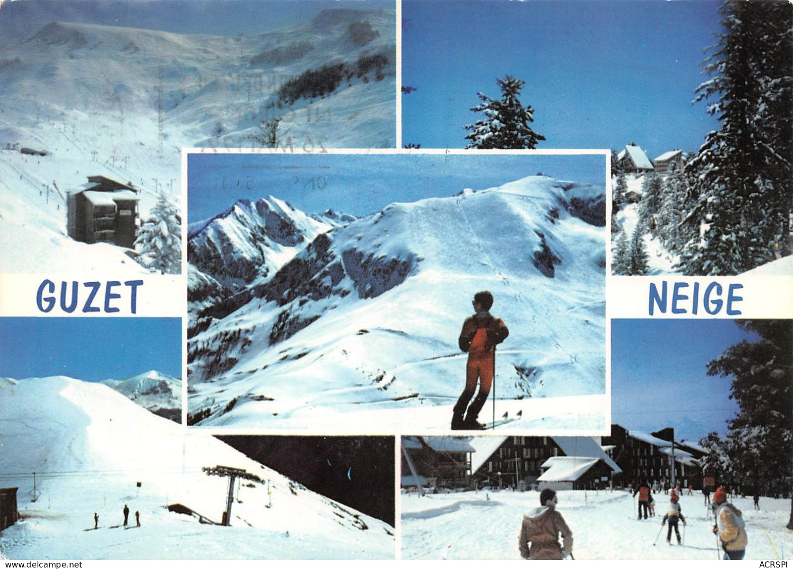 09   Guzet-neige  Prat Mataou Roc Blanc Les Chalets Piste Noire Freychet L'Estacde    (Scan R/V) N°    26     \MR8036 - Ax Les Thermes