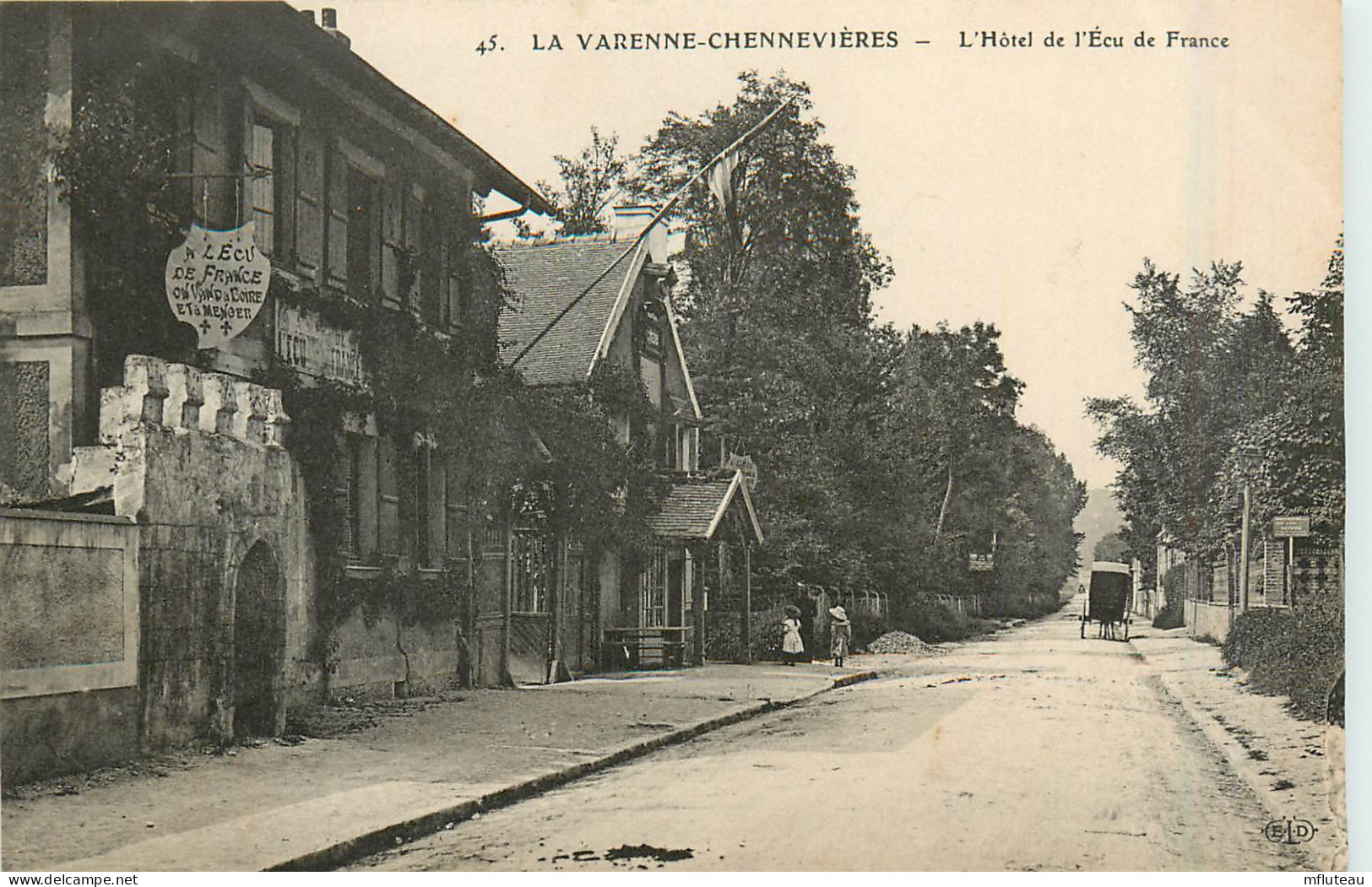 94* LA VARENNE CHENNEVIERES   Hotel « ecu De France »       RL29,1495 - Chennevieres Sur Marne