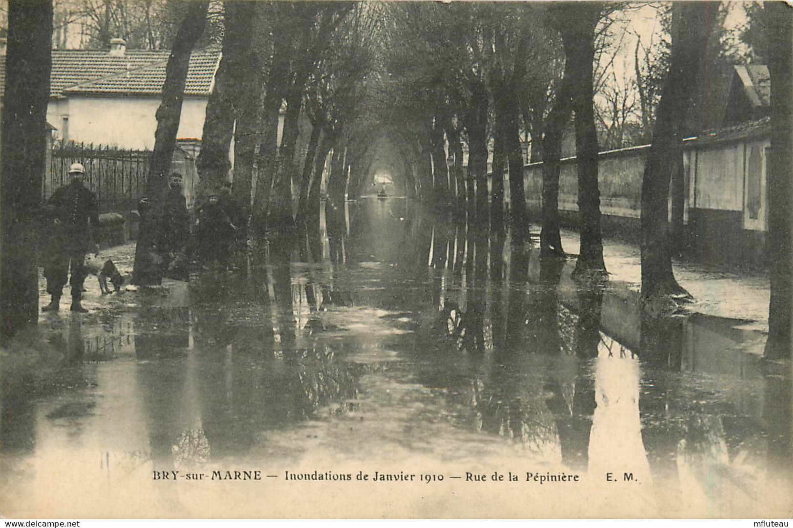 94* BRY S/MARNE    Crue 1910 – Rue De La Pepiniere     RL29,1485 - Bry Sur Marne