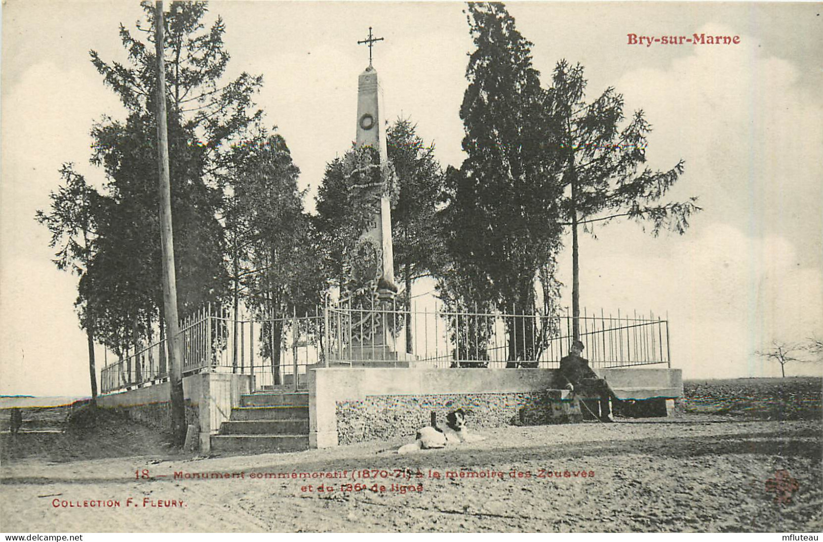 94* BRY S/MARNE  Monument (1870) A La Memoire Des Zouaves Du 186e De Ligne      RL29,1471 - Bry Sur Marne