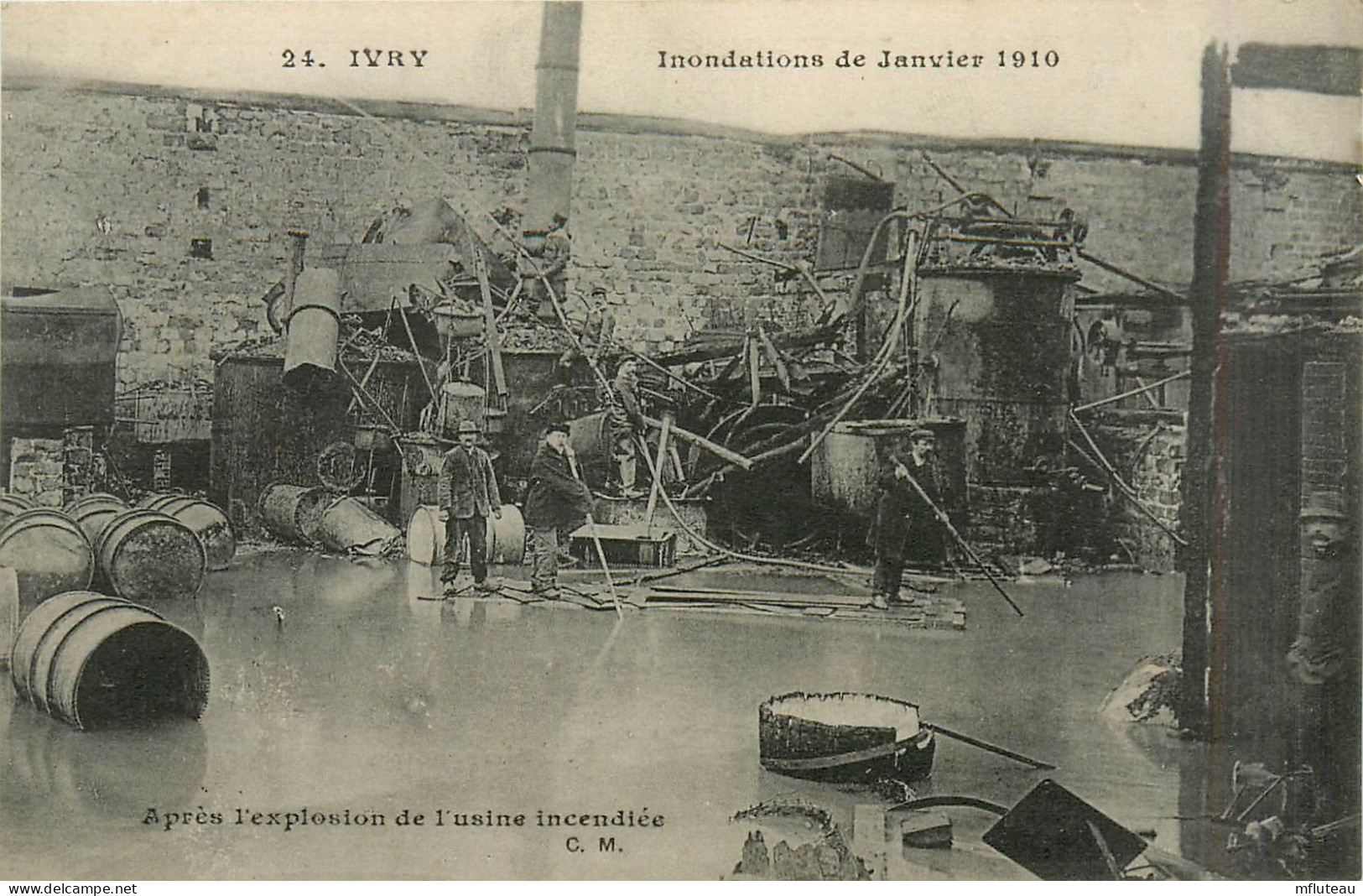 94* IVRY    Crue 1910  - Apres Explosion De L Usine Incendiee RL29,1450 - Ivry Sur Seine