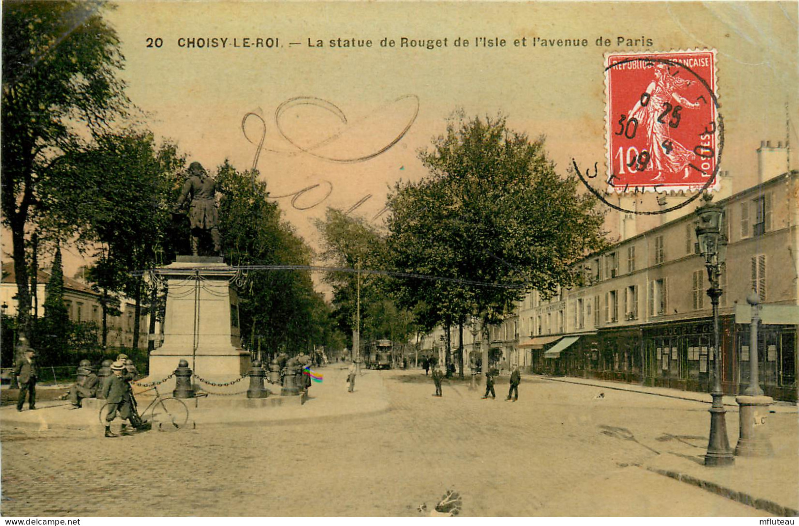 94* CHOISY LE ROI   Statue Rouget De L Isle – Av De Paris   RL29,1393 - Choisy Le Roi