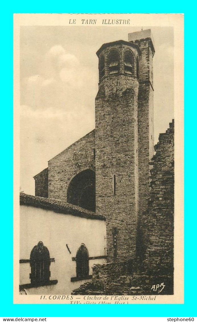 A896 / 521 81 - CORDES Cloche De L'Eglise St Michel - Cordes