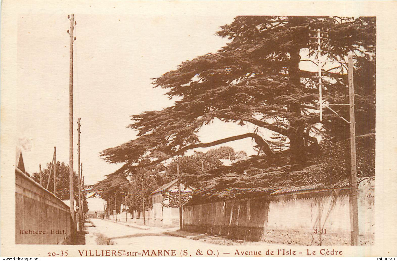 94* VILLIERS S/MARNE    Av De L Ile – Le Cedre  Av RL29,1271 - Villiers Sur Marne