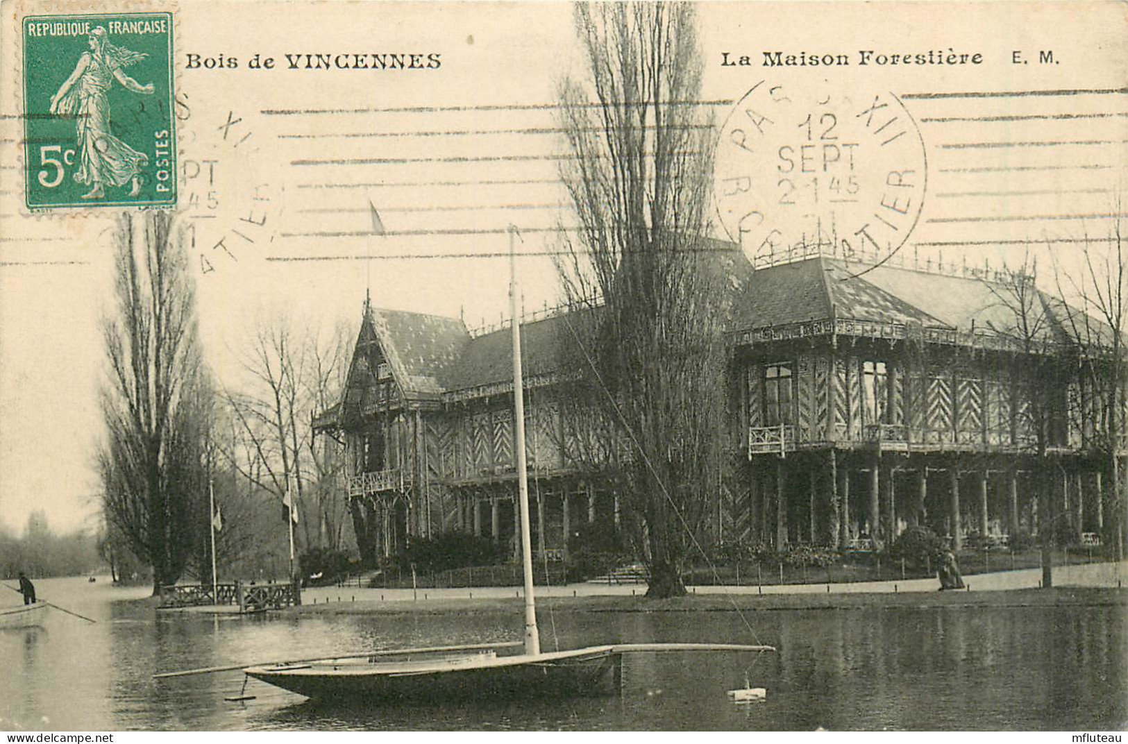 75* PARIS  Bois De Vincennes –  La Maison Forestiere  RL29,1142 - Parks, Gardens