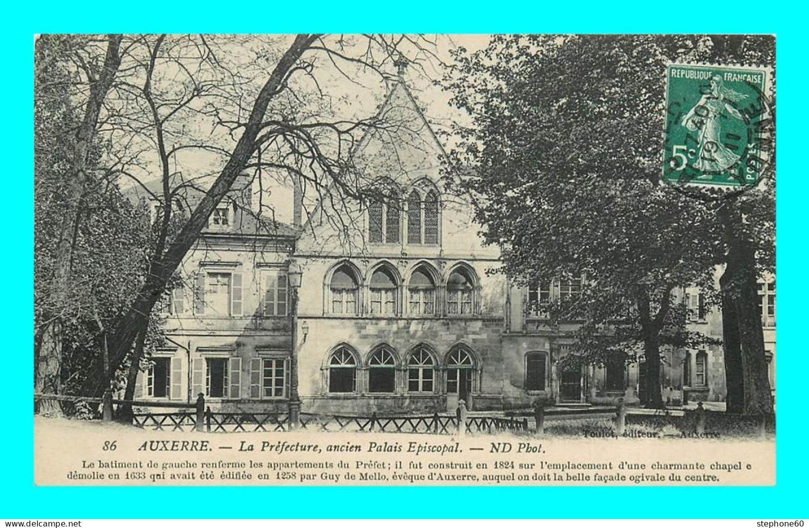 A895 / 569 89 - AUXERRE Prefecture Ancien Palais Episcopal - Auxerre