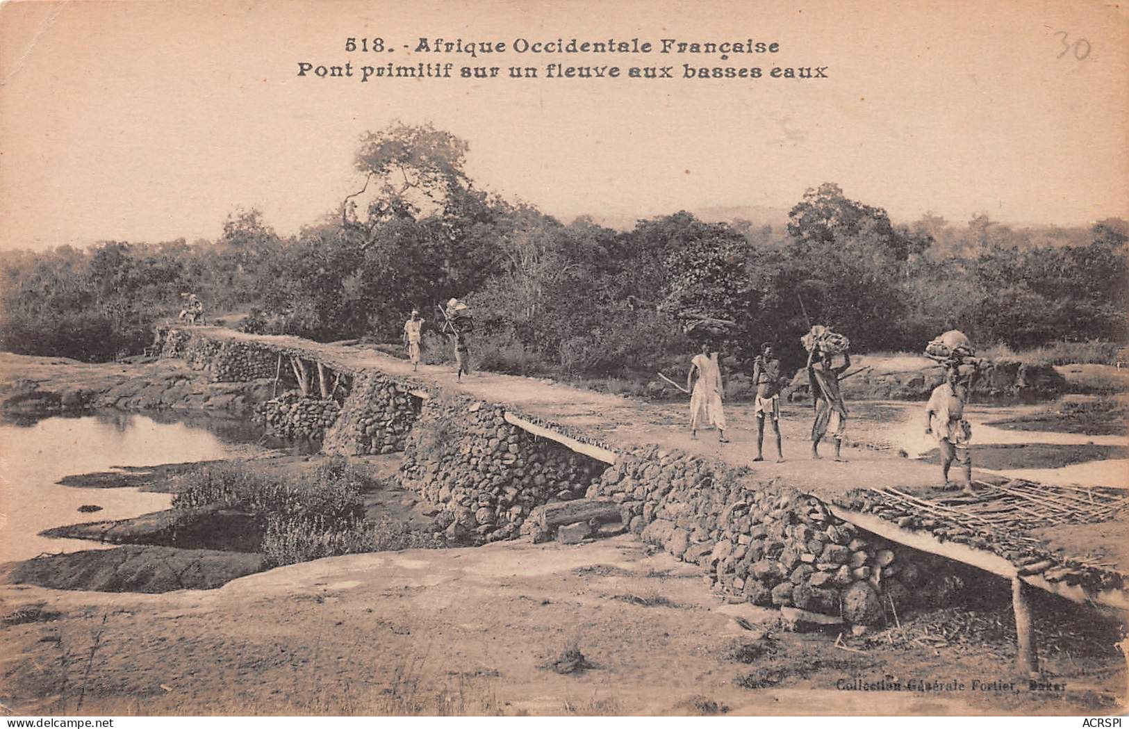 GUINEE CONAKRY   Pont Primitif Au Basses Eaux    (Scan R/V) N°    22   \MR8053 - French Guinea