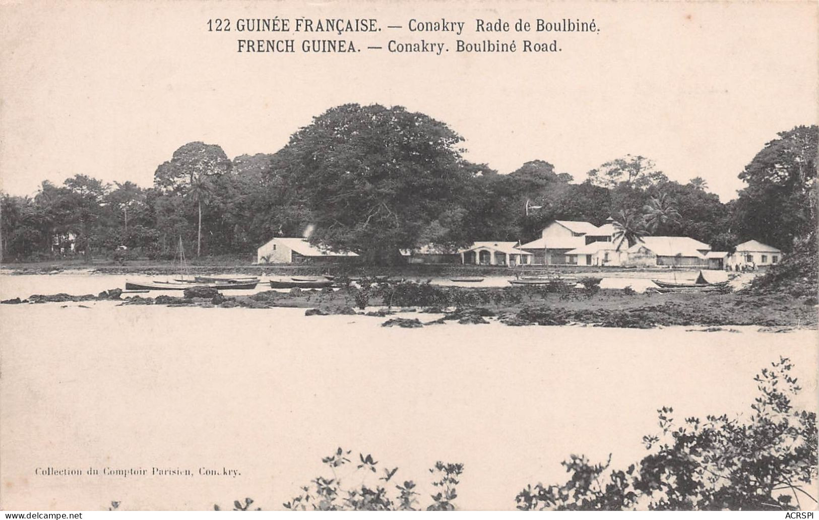 GUINEE CONAKRY La Baie Et Rade De BOULBINE        (Scan R/V) N°    12   \MR8053 - Guinée Française
