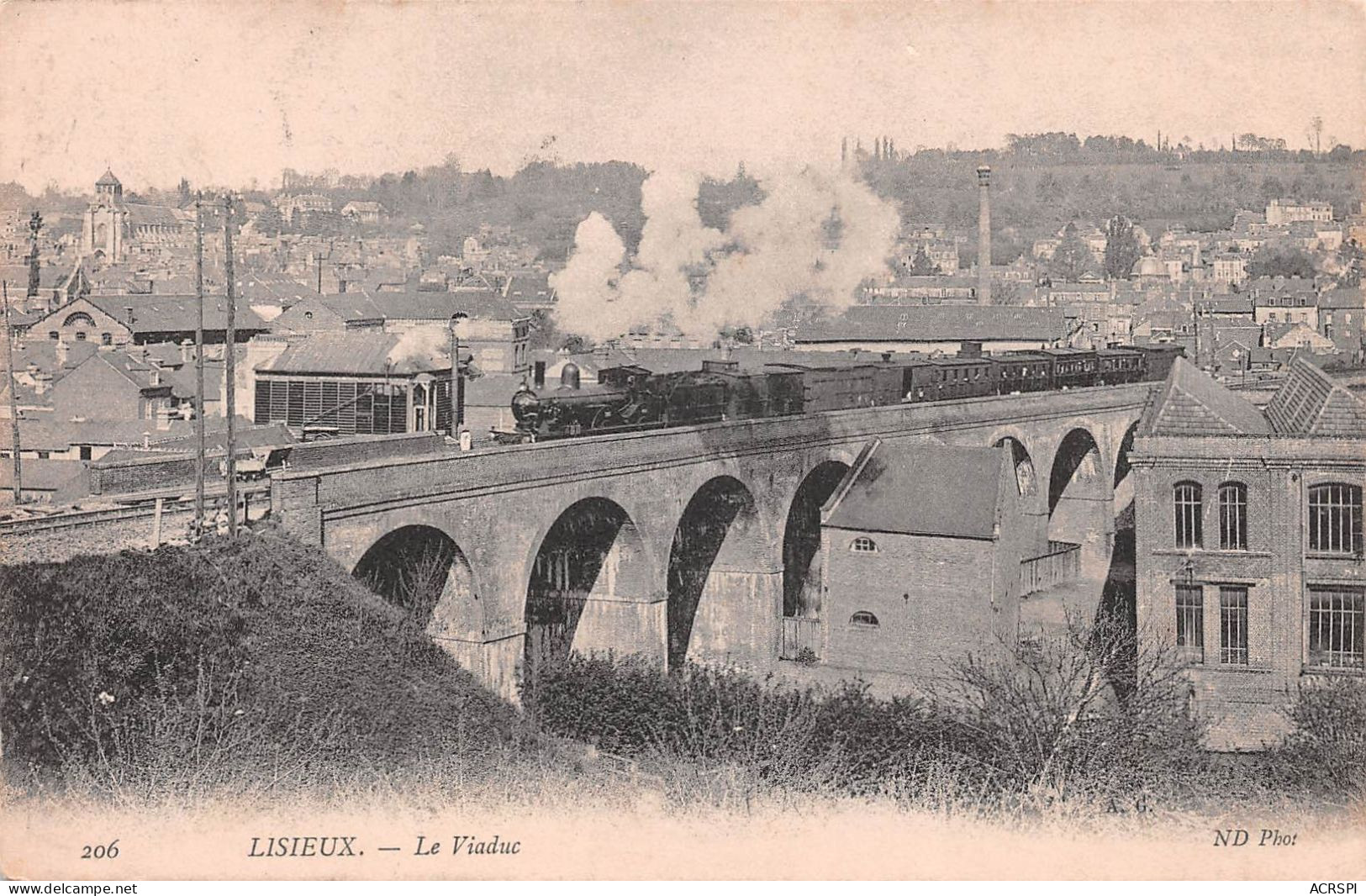 14    LISIEUX Le Pont De Chemin De Fer   SNCF         (Scan R/V) N°   5   \MR8050 - Lisieux