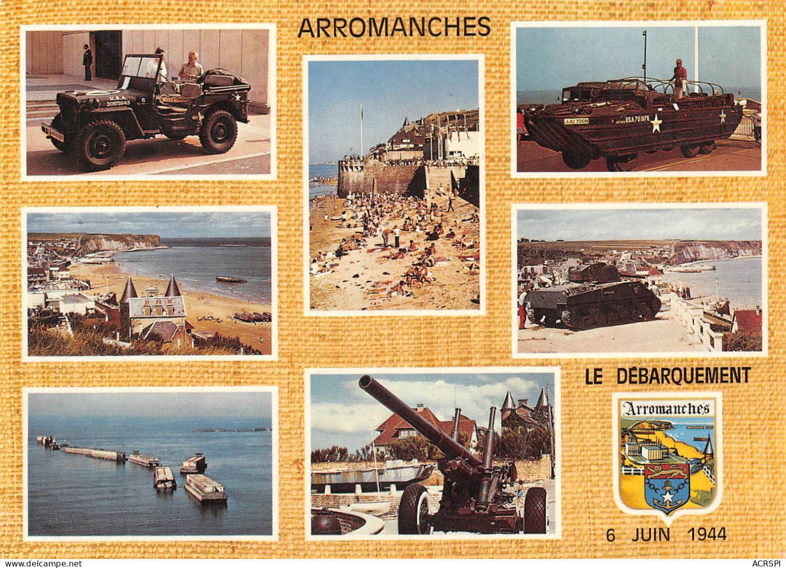 14 ARROMANCHES   Multivue Du Débarquement  (Scan R/V) N°    34   \MR8046 - Arromanches