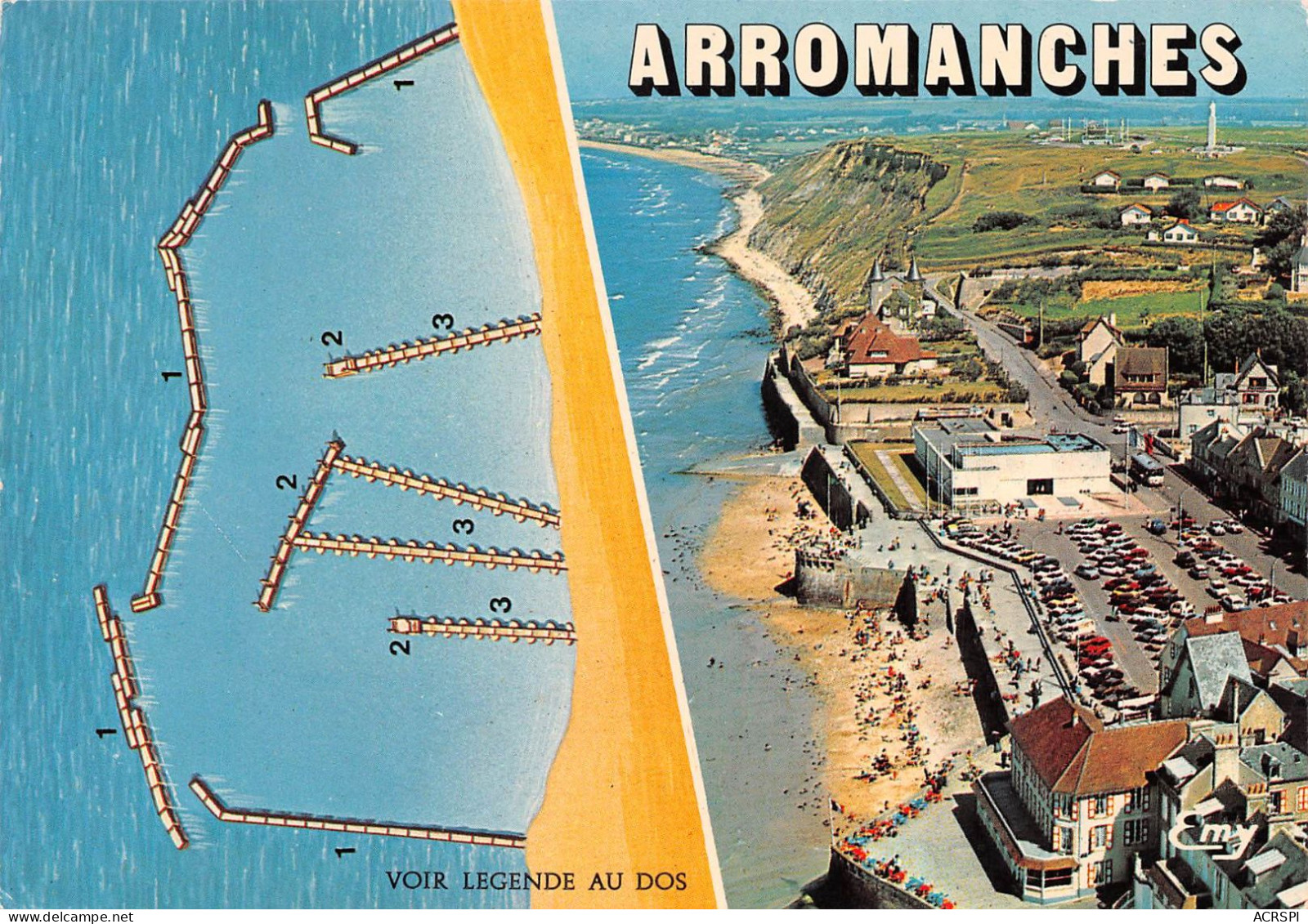 14 ARROMANCHES  Port WINSTON  Barges Et Pontons Vue Aérienne   (Scan R/V) N°    31   \MR8046 - Arromanches