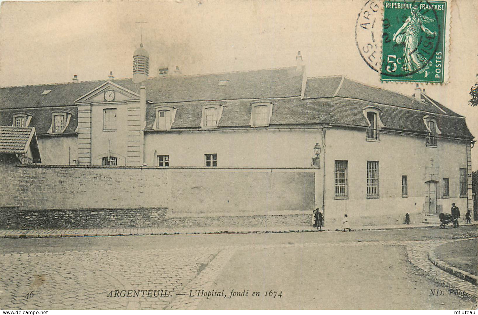 95* ARGENTEUIL  L Hopital  Fonde En 1674    RL29,1631 - Argenteuil