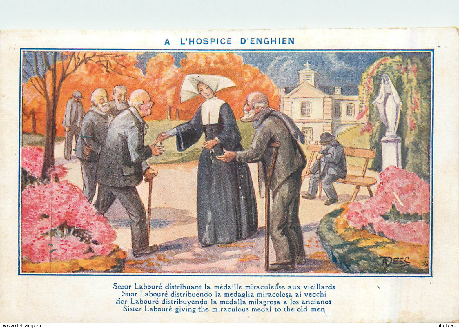 75* PARIS      A L Hospice   D Enghien (illustree)     RL29,1622 - Gezondheid, Ziekenhuizen