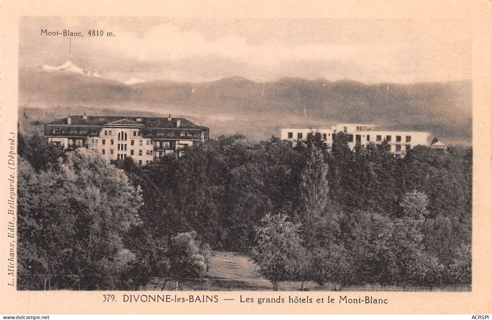 01 DIVONNE LES BAINS   Les Grands Hotels          (Scan R/V) N°   9   \MR8060 - Divonne Les Bains