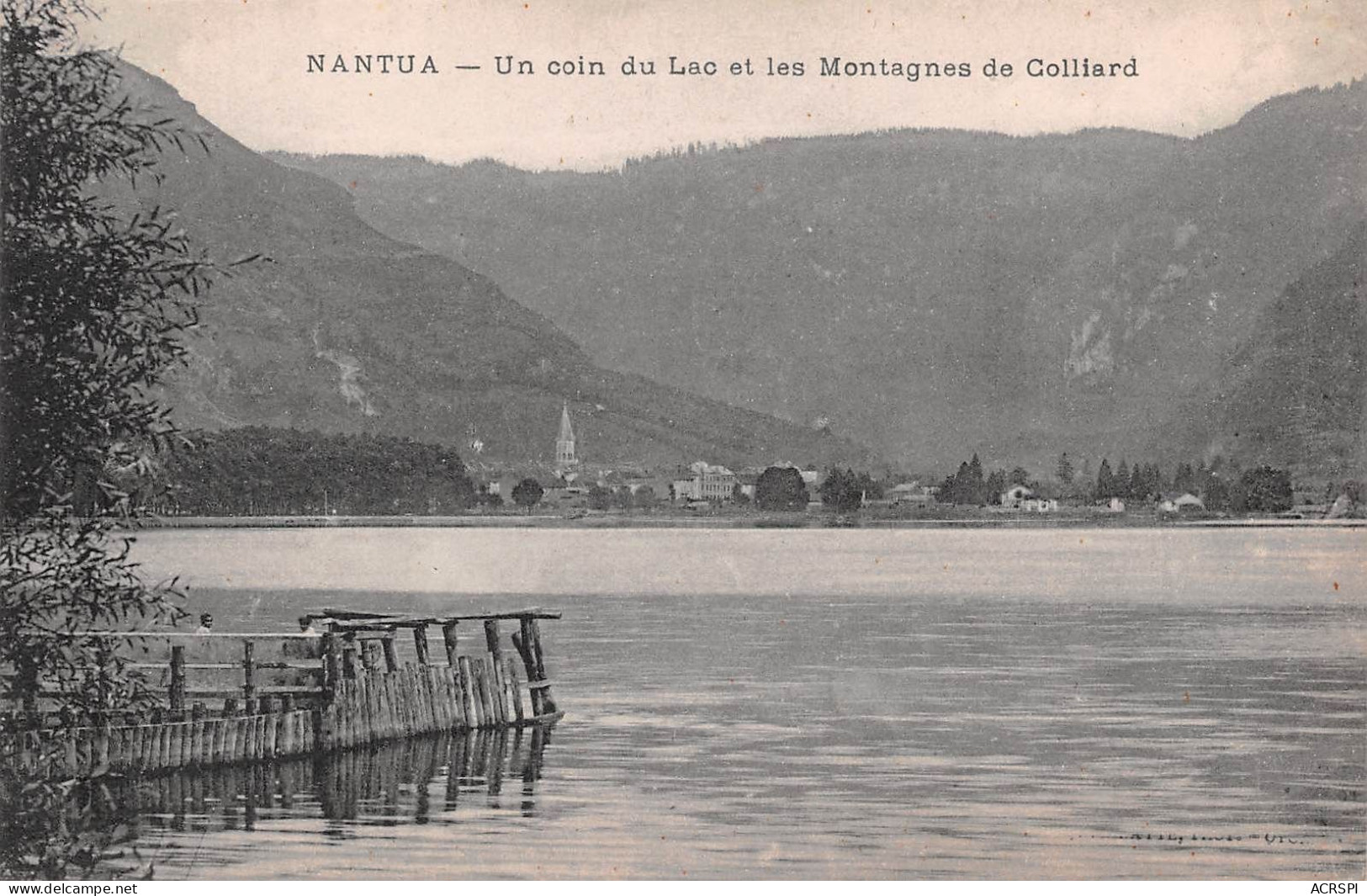 01  NANTUA  Un Coin Du Lac Et Les Montagnes De Colliard    (Scan R/V) N°   54   \MR8059 - Nantua