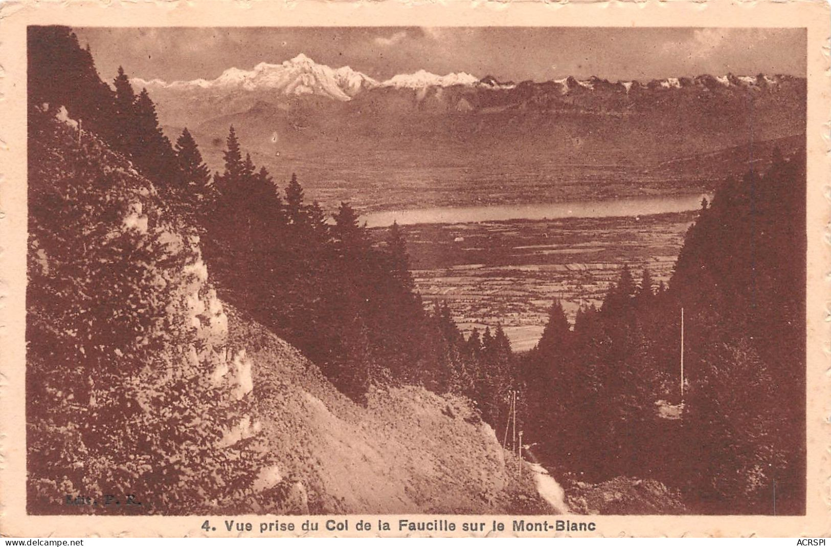 01  GEX  Le Col De La Faucille Et Le Mont Blanc  (Scan R/V) N°   21   \MR8059 - Gex