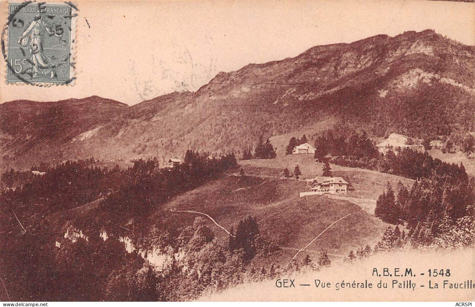 01  GEX Vue Générale Du Pailly Et La Faucille   (Scan R/V) N°   12   \MR8059 - Gex