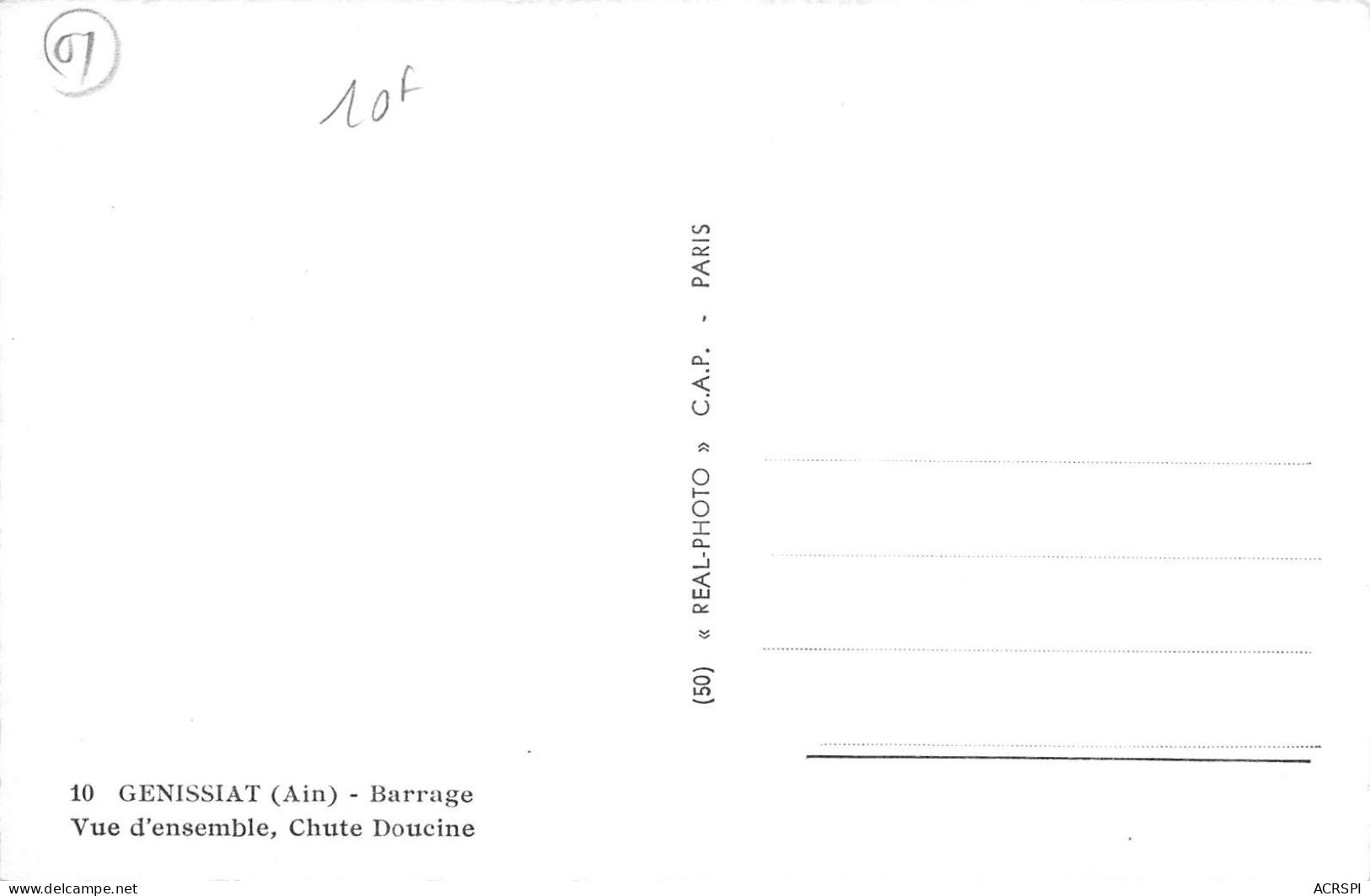 01 GENISSIAT  lot de  23 cartes sur le barrage  (Scan R/V) N°   3   \MR8061