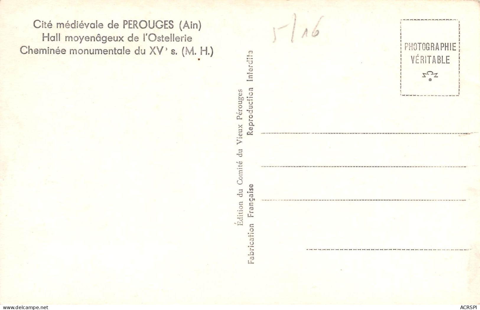 01 PEROUGES  lot de  28 cartes sur le village   (Scan R/V) N°   2   \MR8061