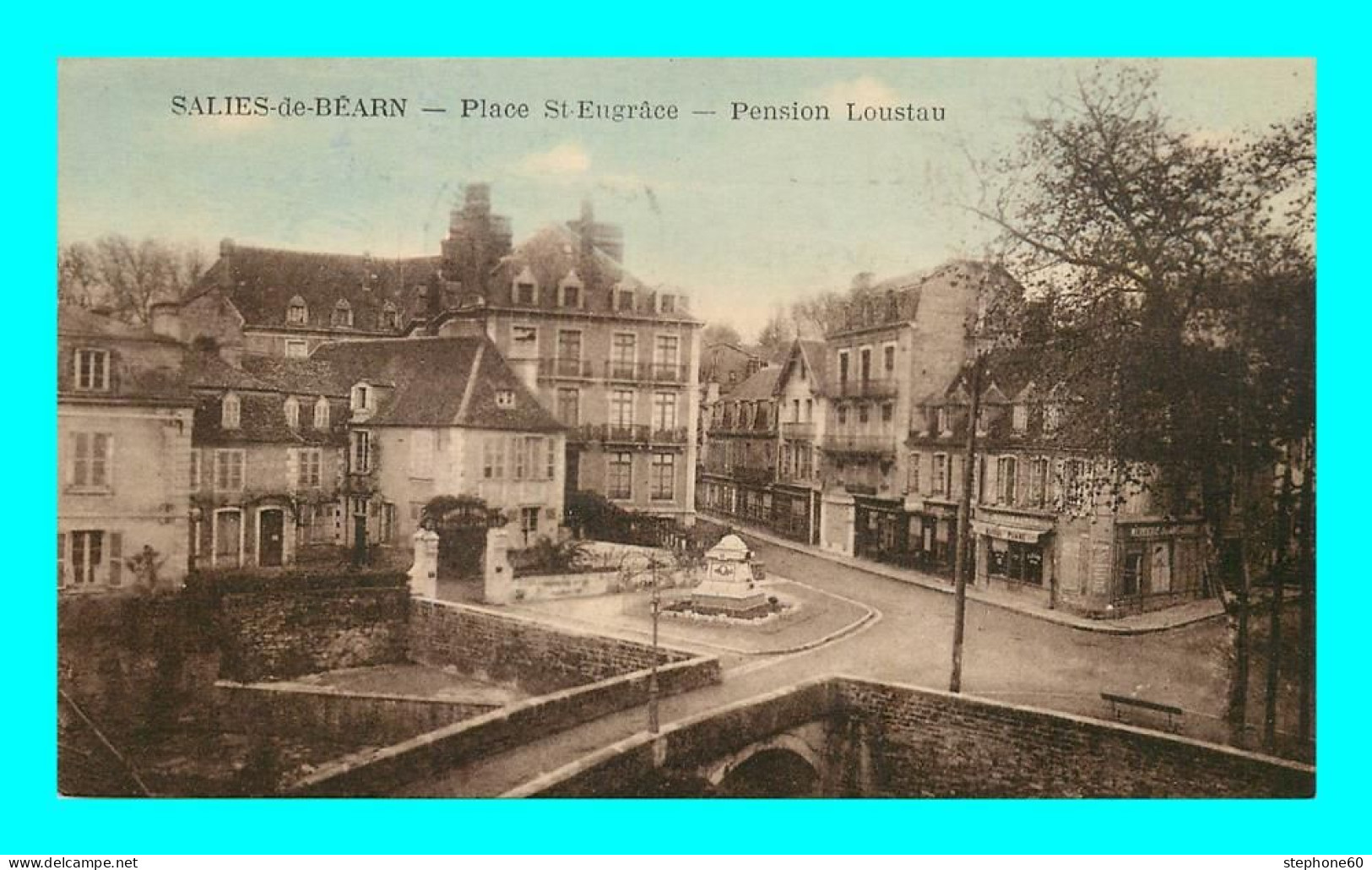 A890 / 217 64 - SALIES DE BEARN Place St Eugrace Pension Loustau - Salies De Bearn