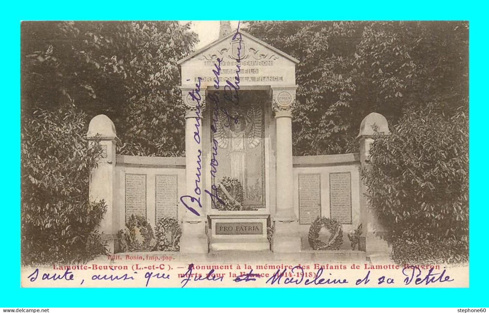 A890 / 321 41 - LAMOTTE BEUVRON Monument à La Mémoire Des Enfants De Lamotte Beuvron - Lamotte Beuvron