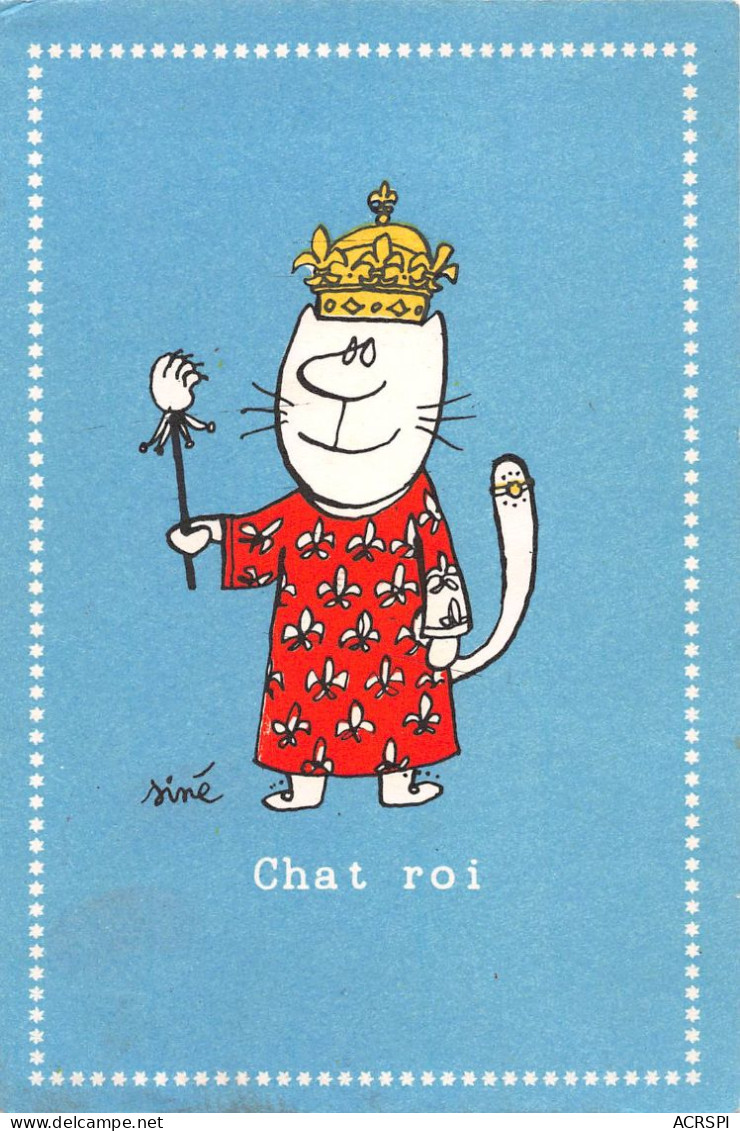 SINE  Maurice Sinet   Illustrateur Le Chat Roi éditions PULCINELLA  Année 1960  (Scan R/V) N°   51    \MR8076 - Sine